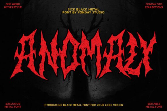 Anomaly Font: A Razor-Sharp Tool for Extreme Visuals