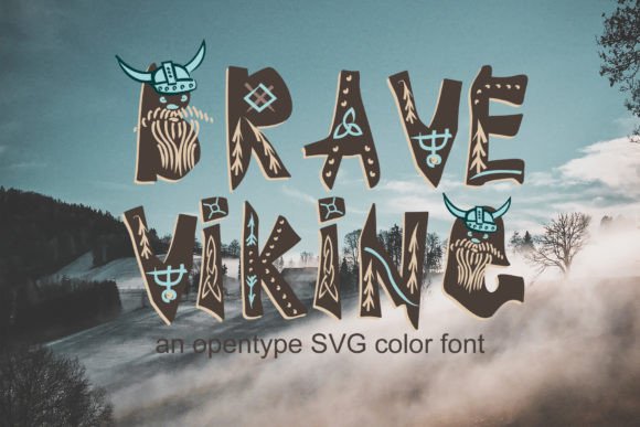 Brave Viking Font: A Modern Display Typeface for Bold Projects