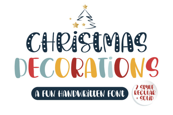 Christmas Decorations Font: A Handwritten Gem for Festive Design