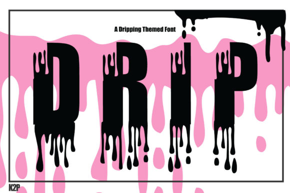 Dripx Font: Unleash Authentic, Thick-Lettered Creativity