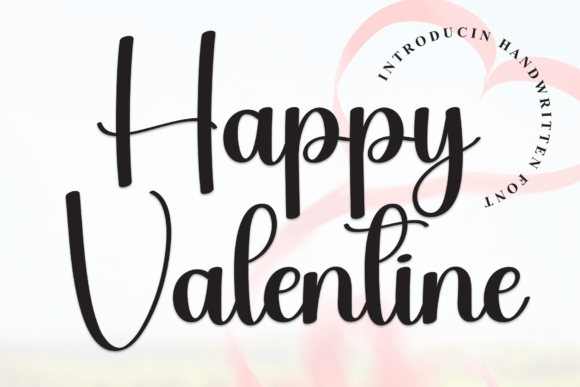 Happy Valentine Font: Crafting Designs with Elegant Flow