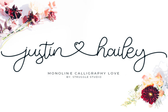 Justin Hailey Monoline Font: A Timeless Handwritten Touch
