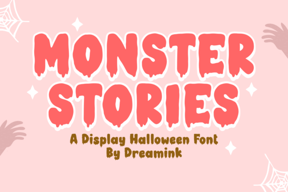 Monster Stories Font: A Spooky Display Typeface for Halloween