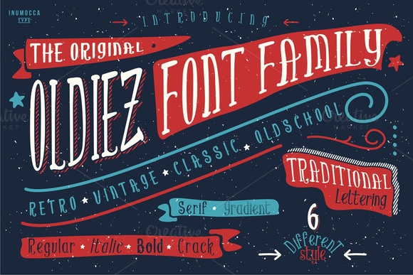 Oldiez Font Family: Crafting Authentic Retro Designs