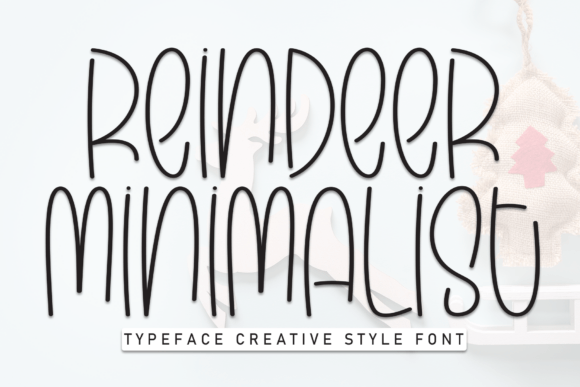 Reindeer Minimalist Font: A Touch of Handmade Charm