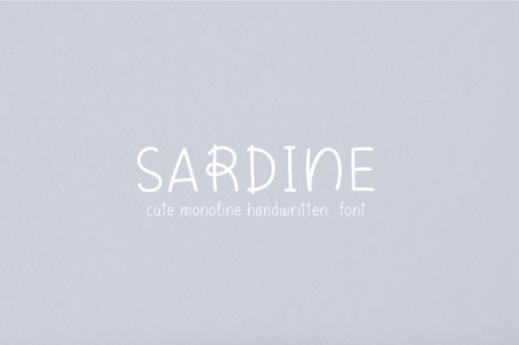 Sardine Font: A Handwritten Monoline for Authentic Design