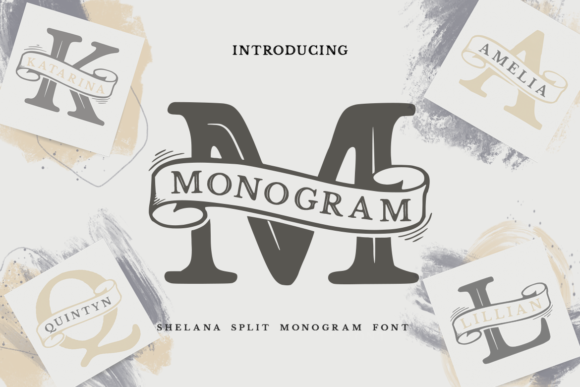 Shelana Split Monogram: A Font for Bold, Timeless Branding
