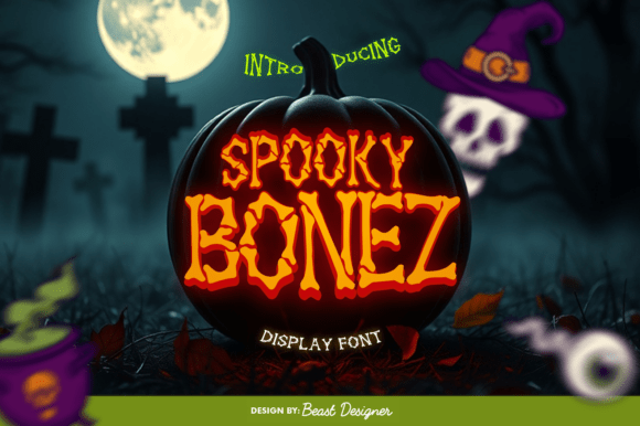 SpookyBonez Font: Your Ultimate Halloween Design Asset