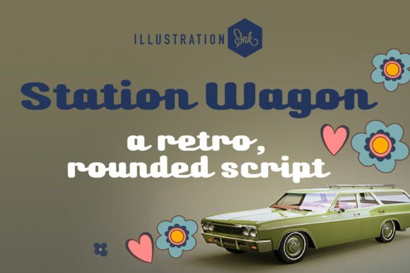 Station Wagon Font: Retro Cursive for Modern Projects