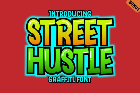 Street Hustle Font: Bold Graffiti Style for Impact