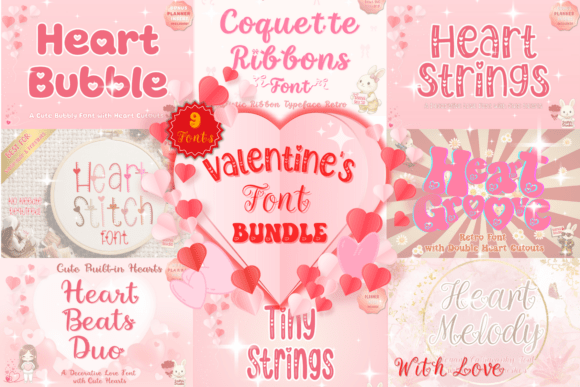 Valentines Font Bundle: 10 Premium Fonts for Your Creative Projects