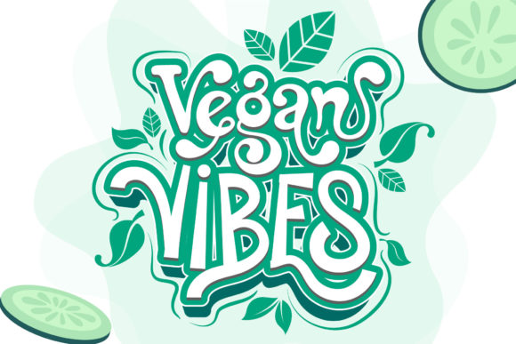 Vegan Vibes Font: Retro Bold for Modern Crafts