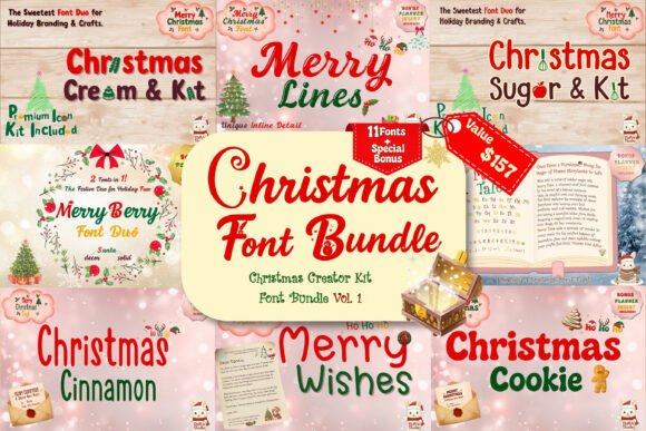 Your All-in-One Holiday Design Toolkit: The Christmas Font Bundle